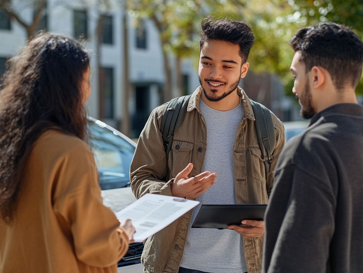 Student using car subscription service for convenience.