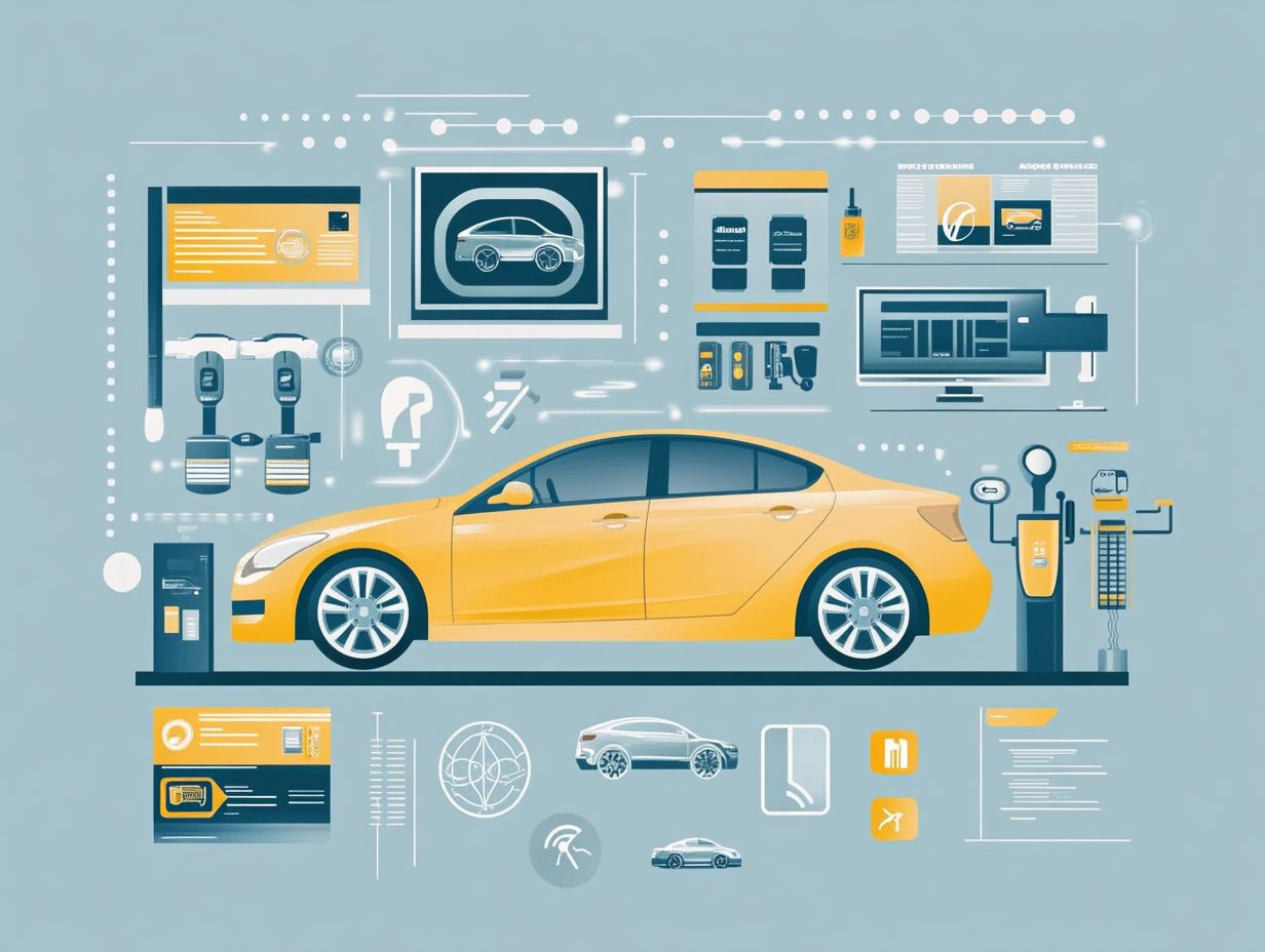 Visual representation of subscription terms and flexibility in car services