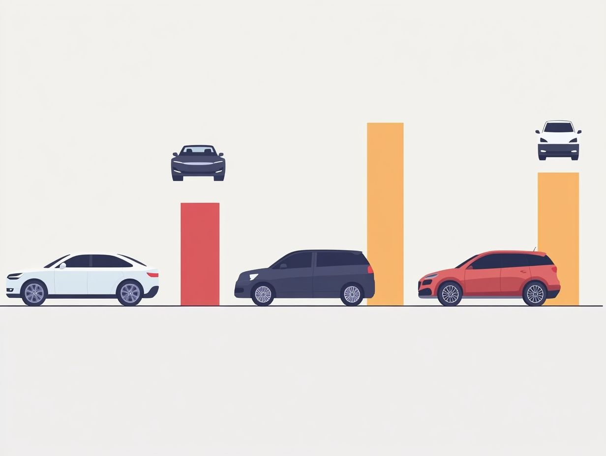 Visual breakdown of car subscription service costs