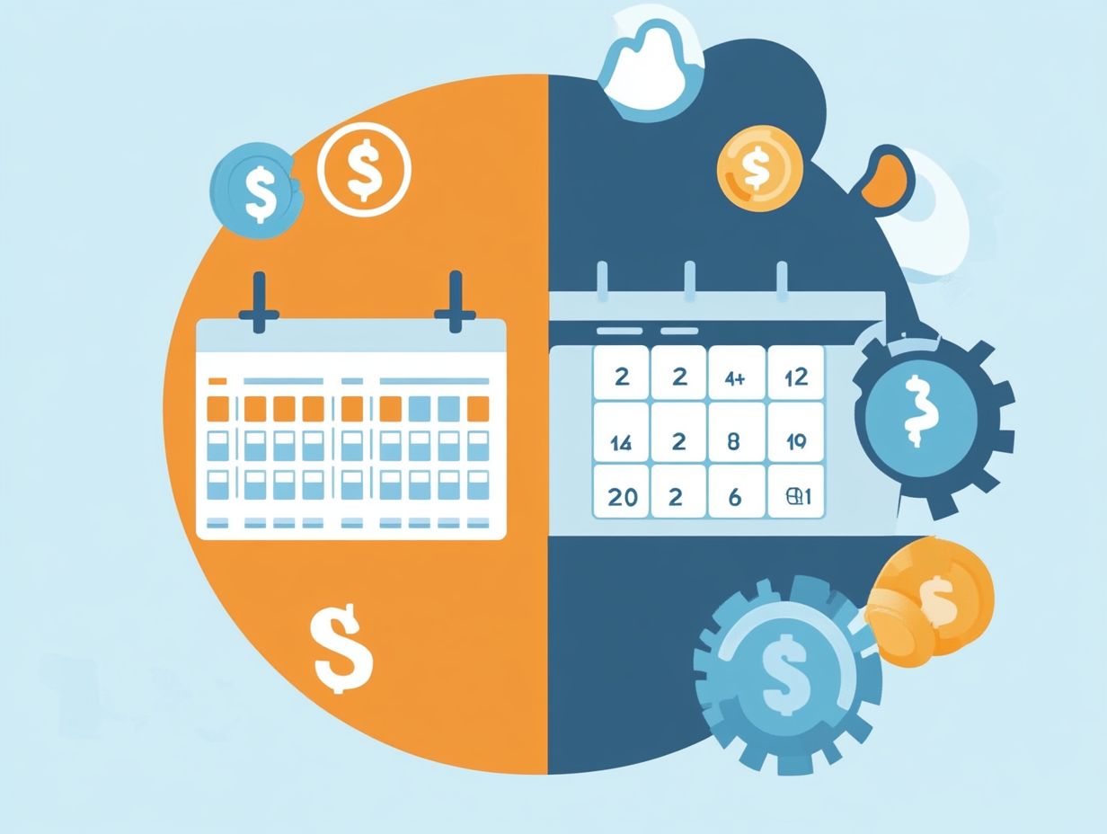 A visual guide to choosing between monthly and annual subscriptions.