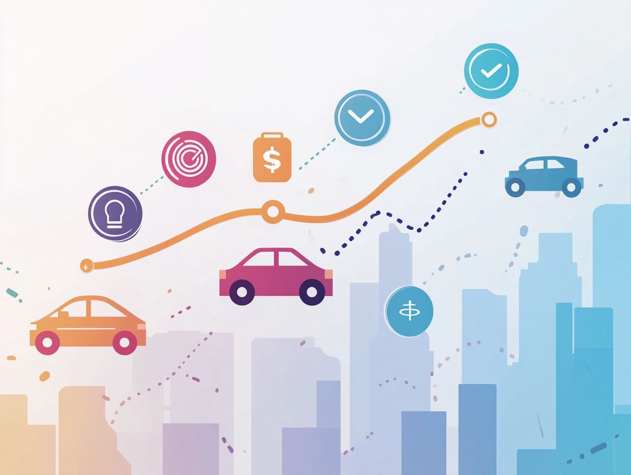 An infographic illustrating the impact of mileage on vehicle subscription costs