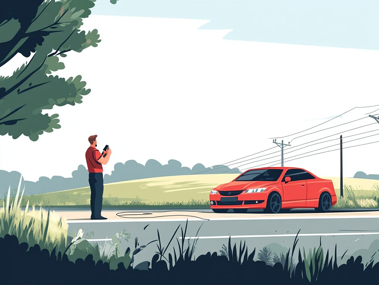 An image depicting frequently asked questions about roadside assistance services.