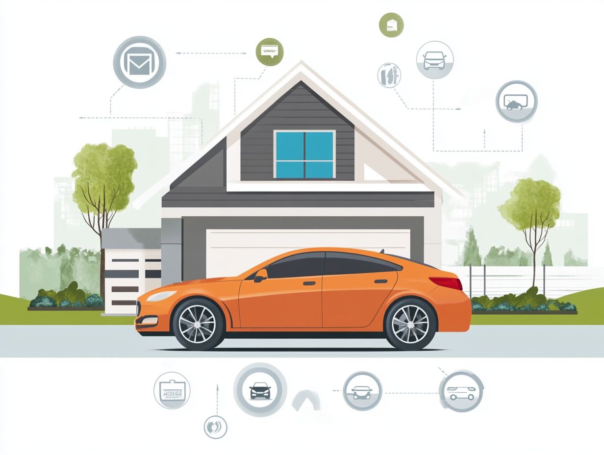 Visual representation of car subscription service inclusions.